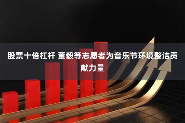 股票十倍杠杆 董毅等志愿者为音乐节环境整洁贡献力量