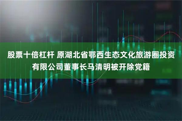 股票十倍杠杆 原湖北省鄂西生态文化旅游圈投资有限公司董事长马清明被开除党籍
